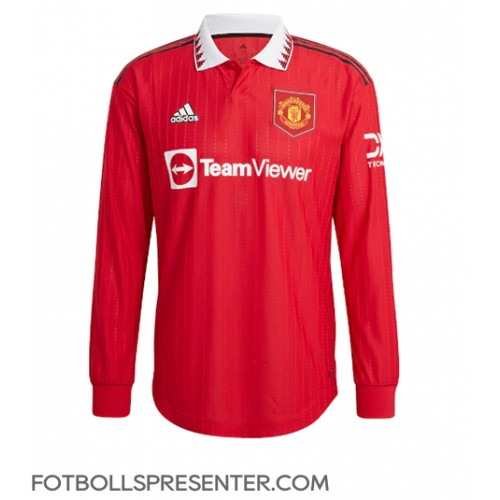 Manchester United Harry Maguire #5 Hemma Matchtröja 2022-23 Långärmad Manchester United Harry Maguire #5 Hemma Matchtröja 2022-23 Långärmad